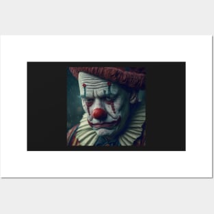 Sad Clown Posters and Art